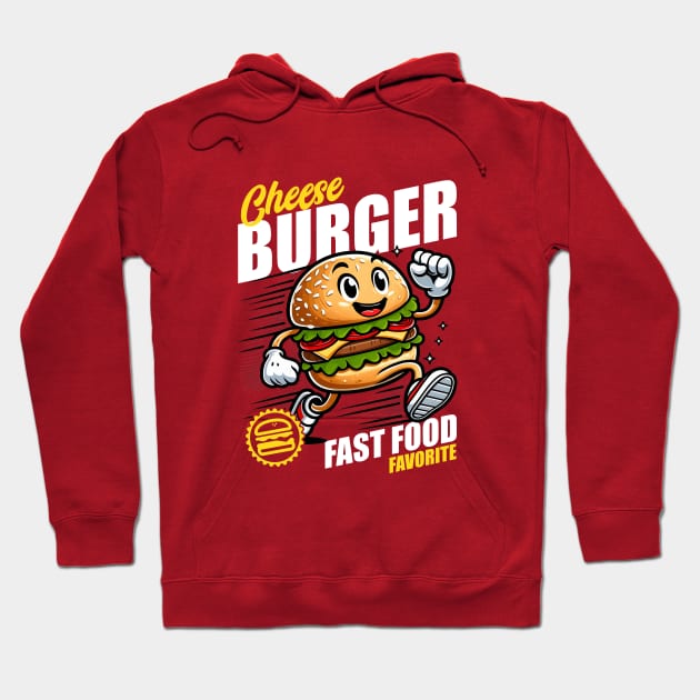 Cheese Burger Fast Food Favorite Hoodie by DetourShirts